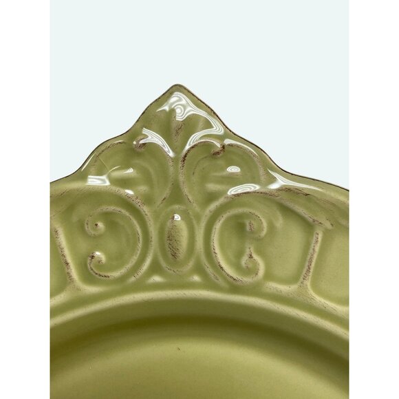 Vintage Sage Green Matceramica Serving Charger Plate - Picture 8 of 9